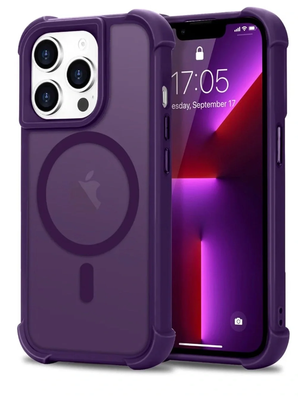 Slim Purple MagSafe-Ready Protective iPhone 13 Pro Case